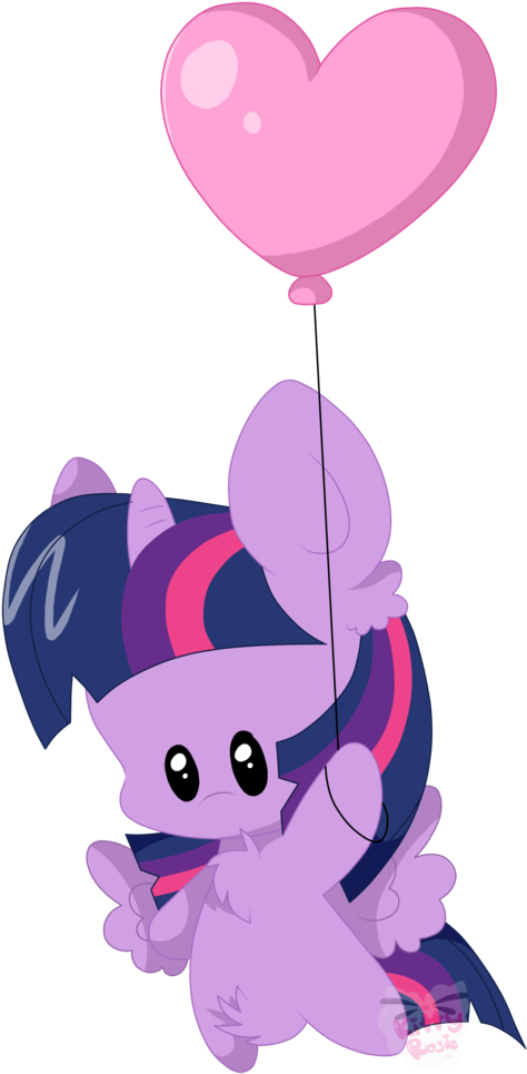 Kittyrosie, Balloon, Chibi, Cute, Female, Heart, Mare, - Cartoon Clipart (718x1024), Png Download