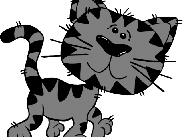 Grey Clipart Tabby Kitten - Baby Tiger Tank Tops - Png Download (640x480), Png Download