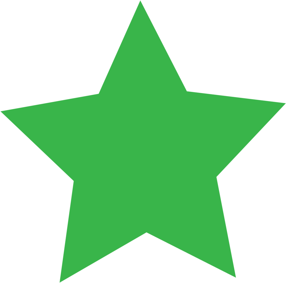 Territhao-branding Star - Green Star Icon Png Clipart (1000x1000), Png Download
