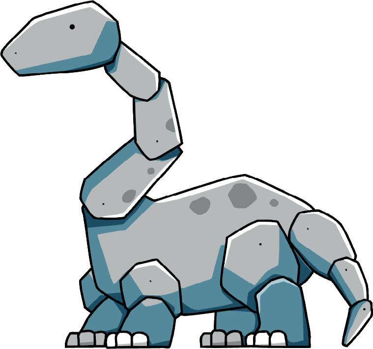 Dinosaur Clip Apatosaurus - Scribblenauts Dinosaur - Png Download (759x710), Png Download