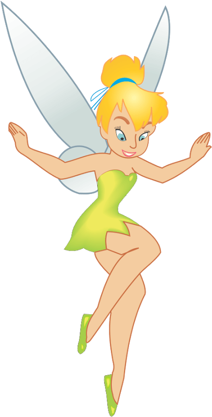 Campanita Logo Vector Download - Transparent Background Tinkerbell Png Clipart (901x1270), Png Download