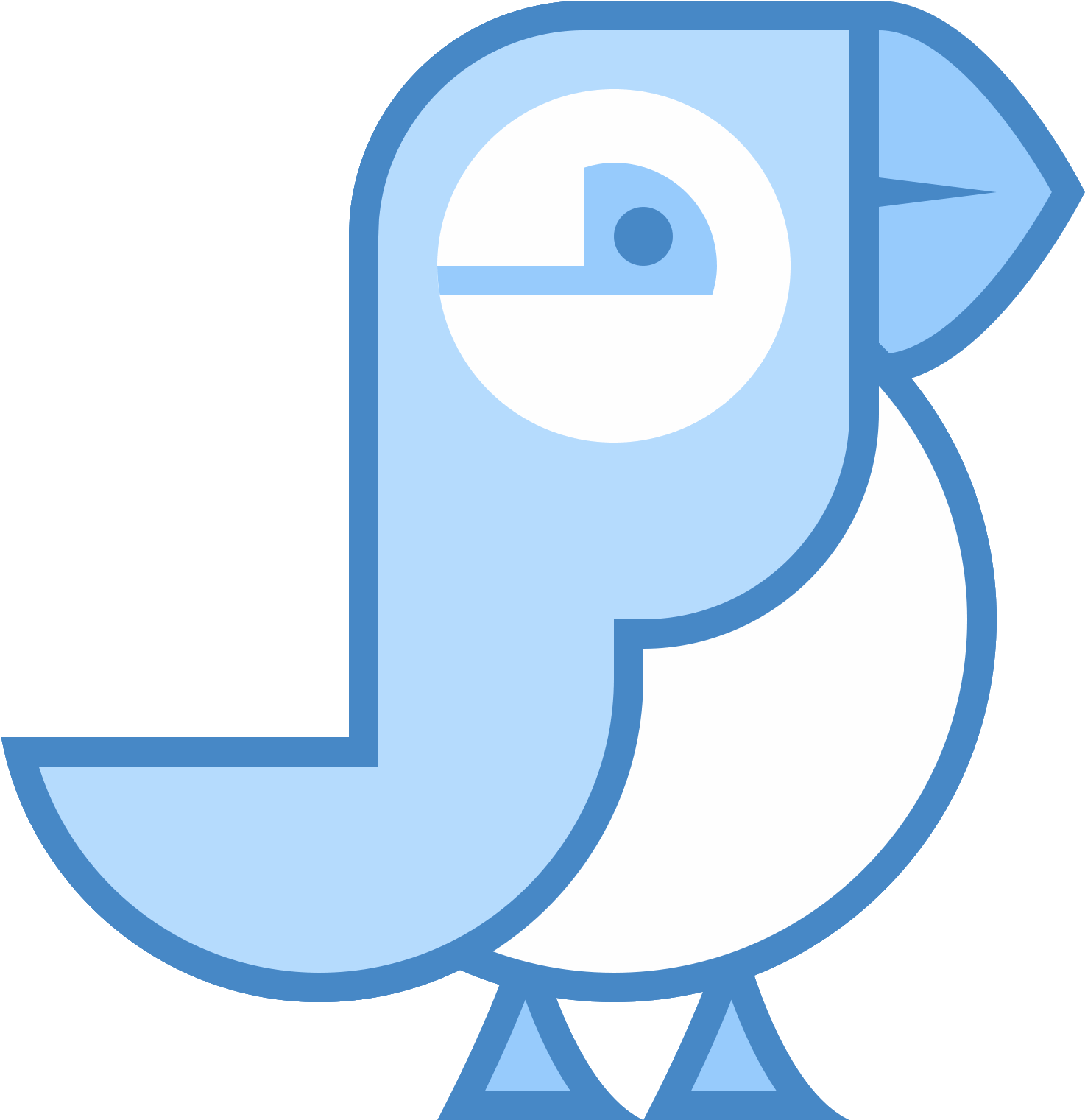 Puffin Bird Icon - Papagaio Png Icon Clipart (1600x1600), Png Download