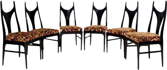 Superior Eugenio Escudero Set Of Six Manta Ray Style - Chair Clipart (600x600), Png Download
