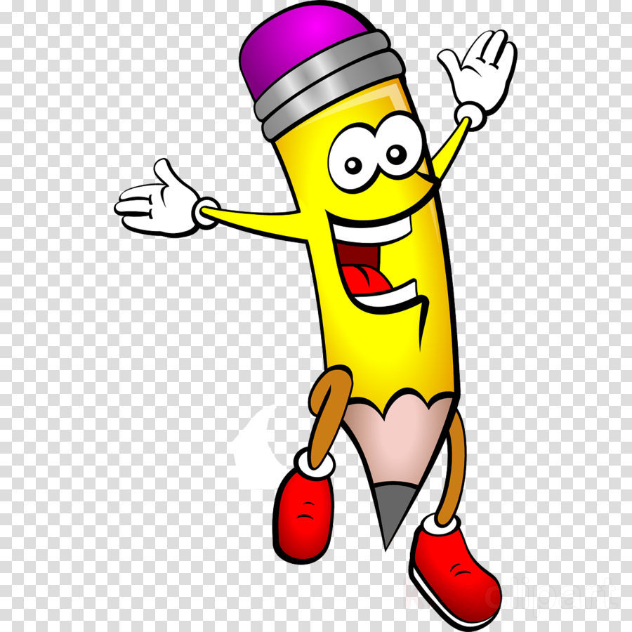 Happy Pencil Clip Art - Png Download (900x900), Png Download