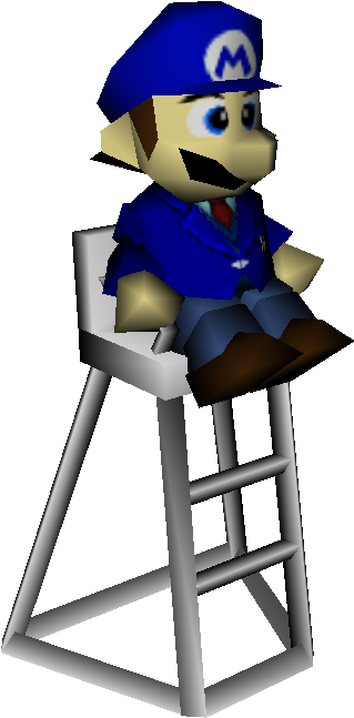 Download Zip Archive - Mario Tennis 64 Blue Mario Clipart (750x650), Png Download