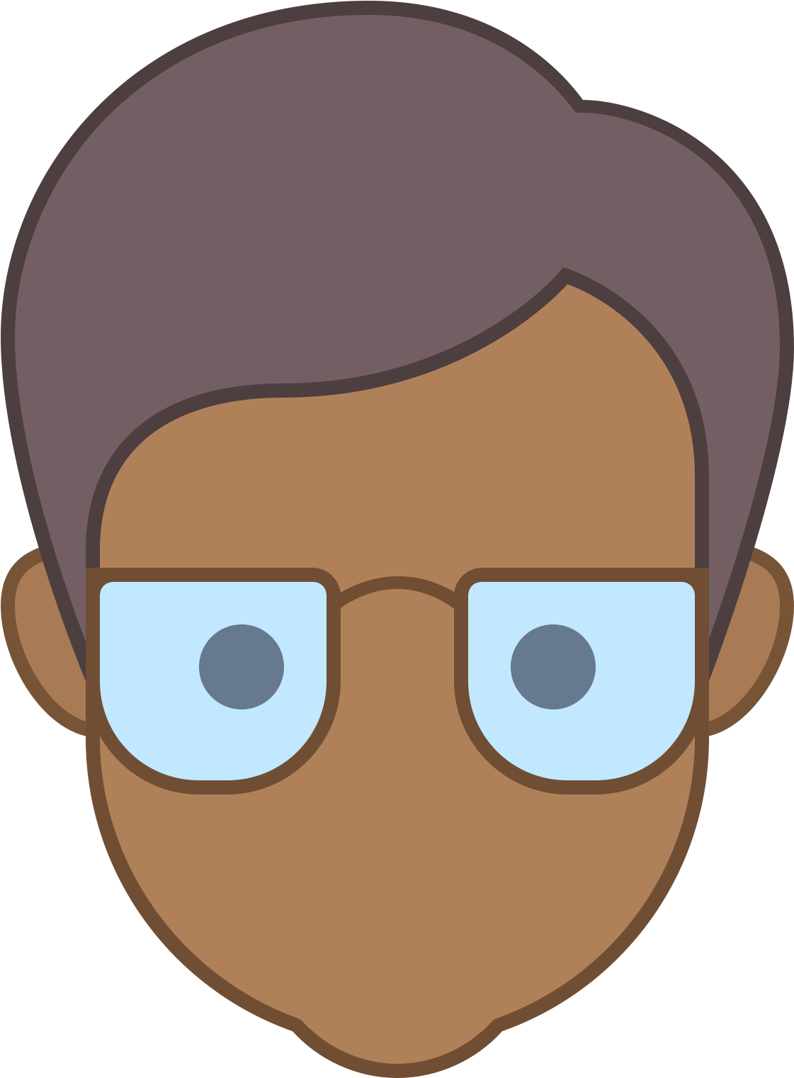 School Director Male Skin Type 6 Icon - School Clipart (1600x1600), Png Download