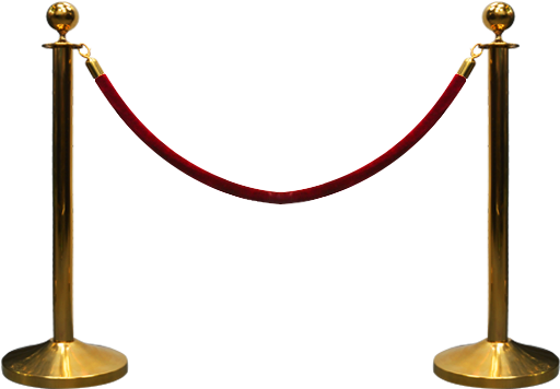 [ Img] - Transparent Red Carpet Ropes Clipart (600x600), Png Download