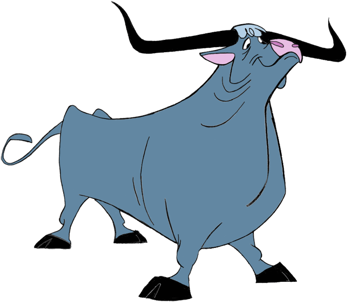 Babe The Blue Ox Icon Clipart (720x621), Png Download