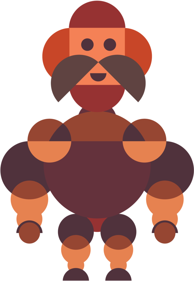 Strong Man Men's Printed Vest - Spreadshirt Clipart (960x960), Png Download