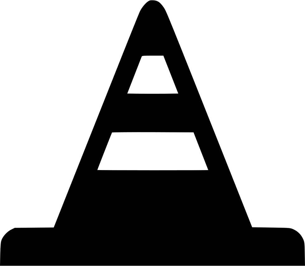 Traffic Cone Comments - Triangle Clipart (980x854), Png Download