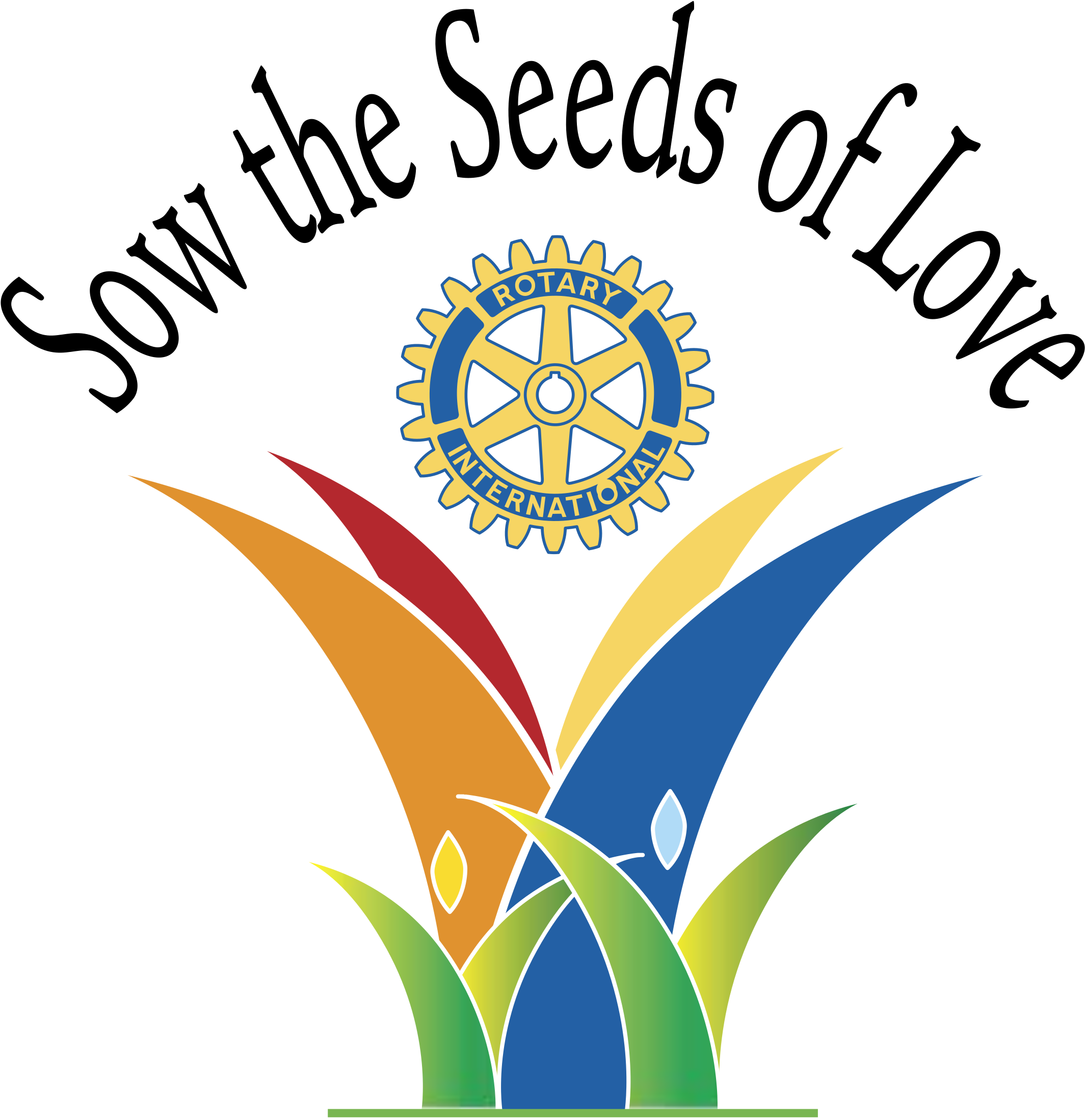 The Seeds Of Love - Rotary International Clipart (2400x2400), Png Download