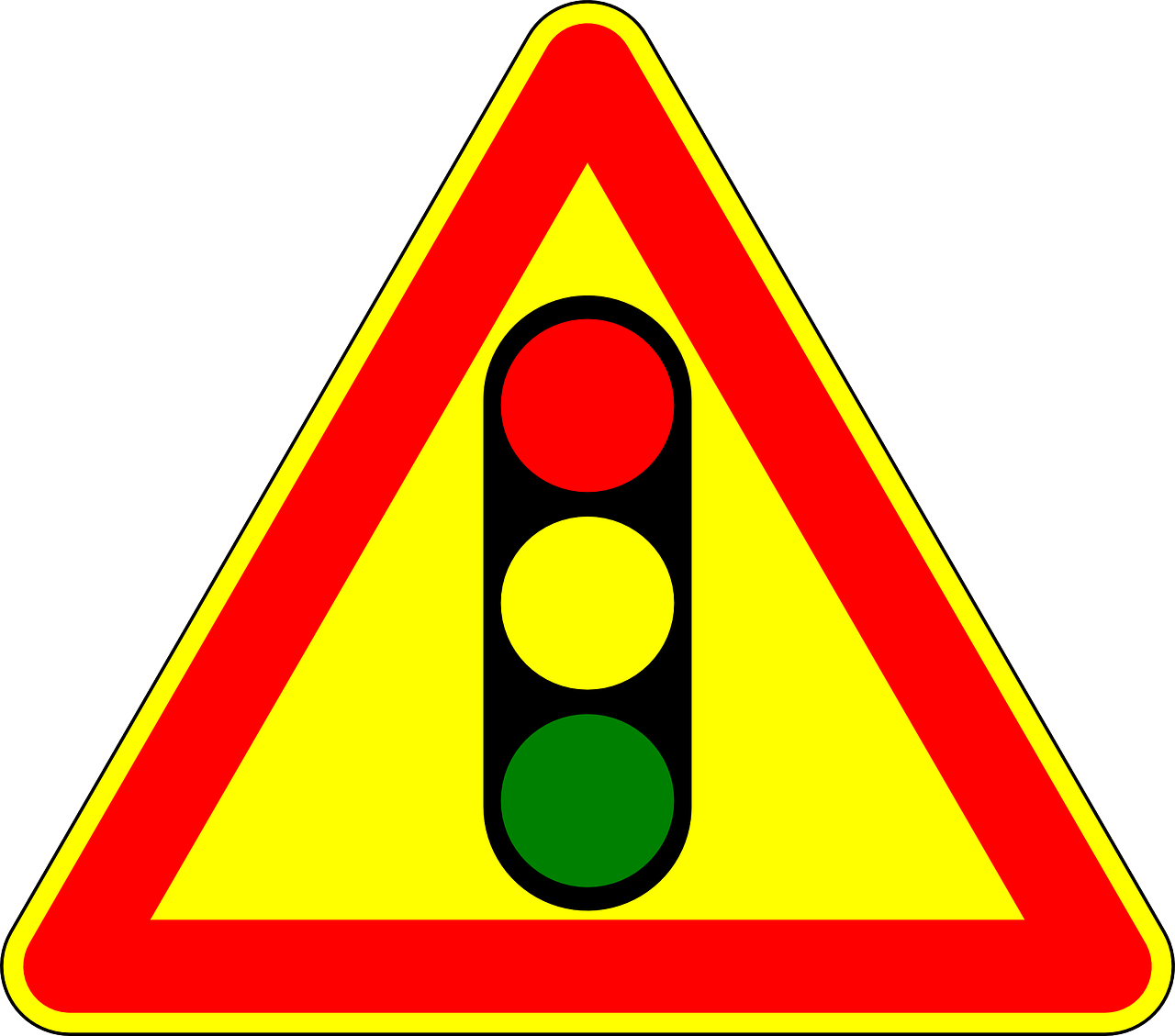 Traffic Light Sign Clipart (1280x1129), Png Download