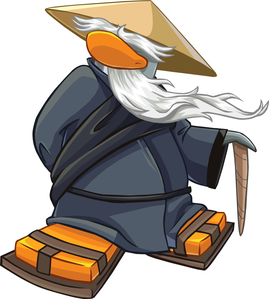 Sensei - Sensei From Club Penguin Clipart (922x1024), Png Download