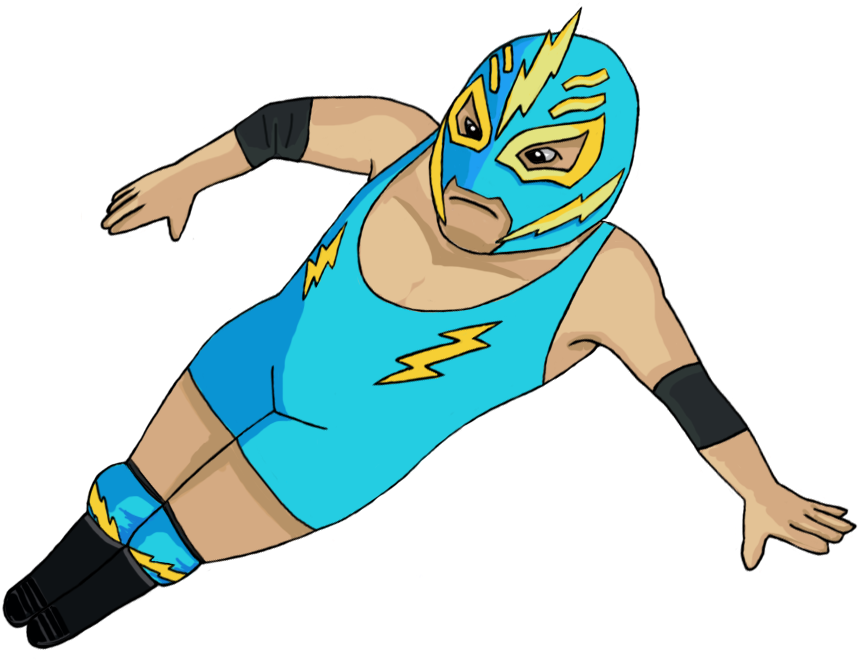 @losluchas Lucha Libre Training Tonight At The Dojo - Cartoon Clipart (1000x711), Png Download