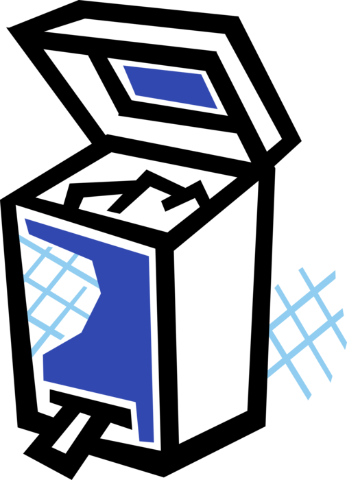 Vector Illustration Of Waste Basket, Dustbin, Garbage Clipart (506x700), Png Download