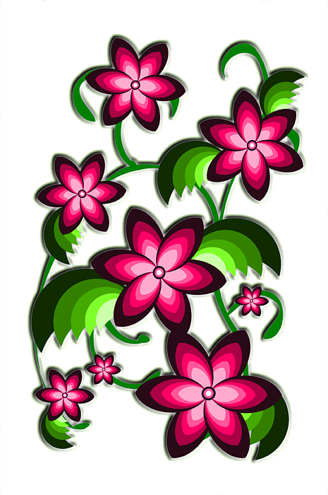 Art Flower Arrangement By Anastasiya Malakhova - Flower Arrangement Art Print Clipart (465x700), Png Download