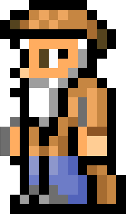 Terraria Merchant Clipart (1184x1184), Png Download