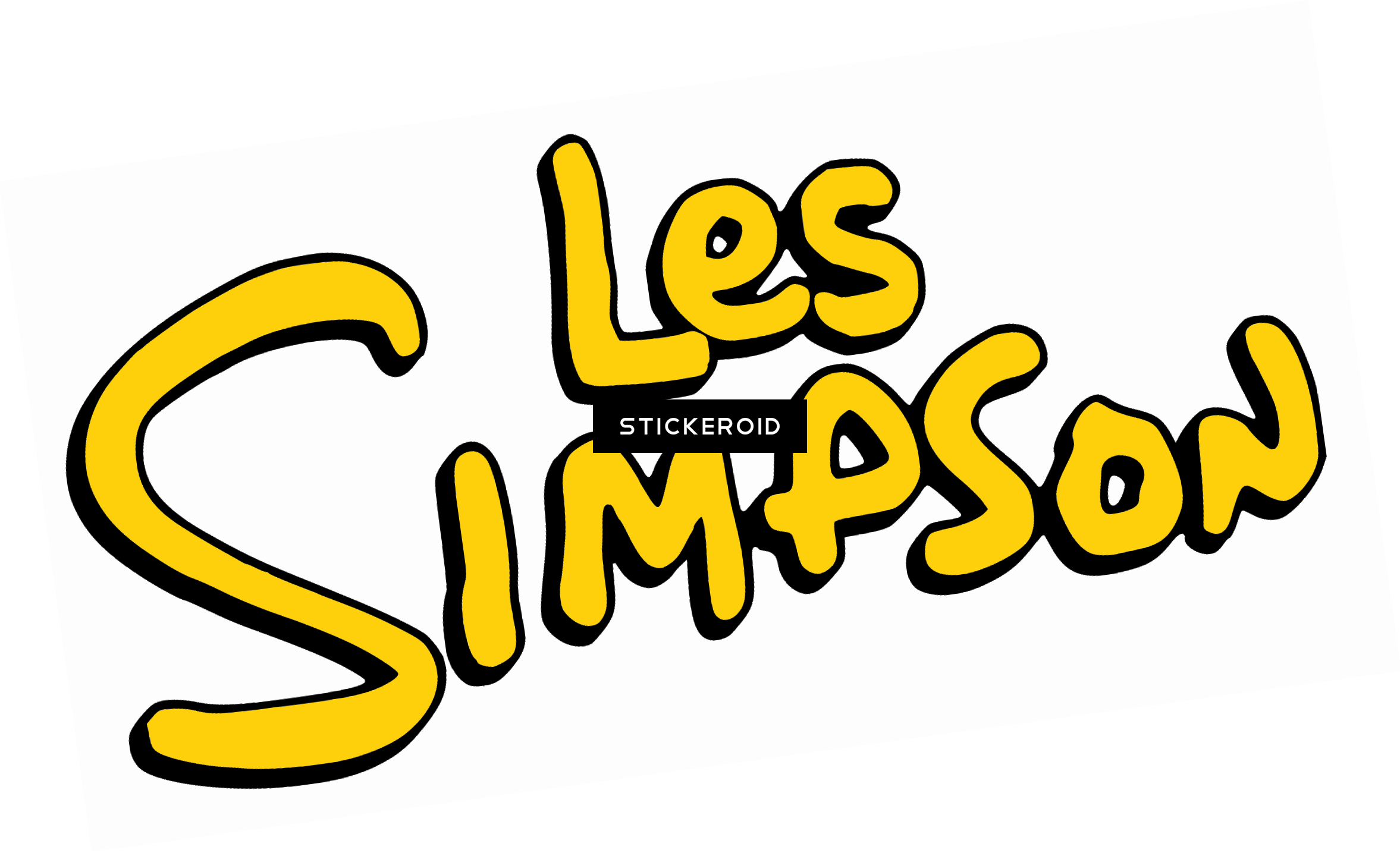 Les Simpson Logo - Simpsons Fanartikel Stoffpuppe Stoff Figuren Simpsons Clipart (2354x1435), Png Download