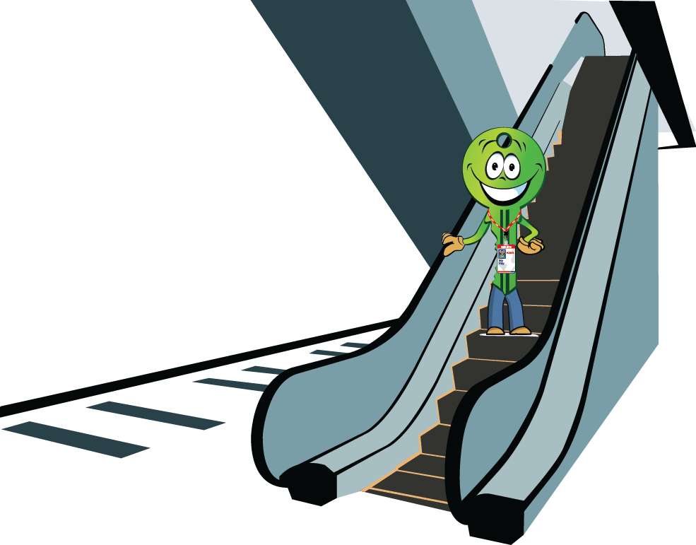 Stairs/escalator - Illustration Clipart (985x771), Png Download