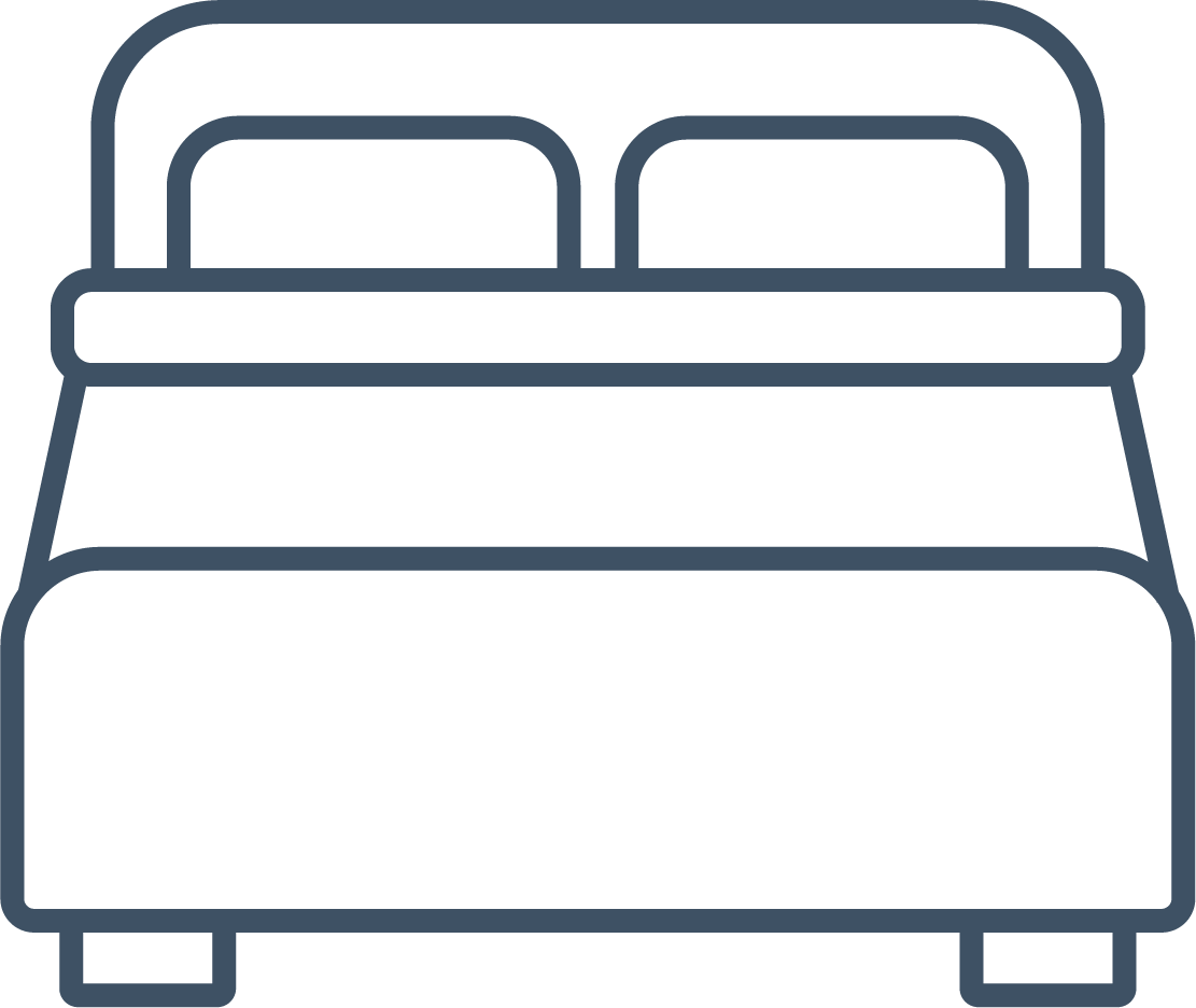 Double Bed - Bed Clipart (1111x936), Png Download