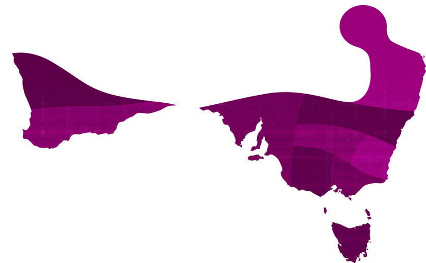 208 Trials Conducted - Map Of Australia Clipart (837x517), Png Download