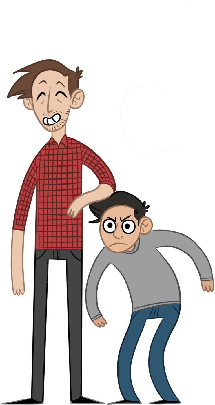 I Had A Rough Day So I Drew The Boys With A Lil' Ghost - Cartoon Clipart (1280x1536), Png Download