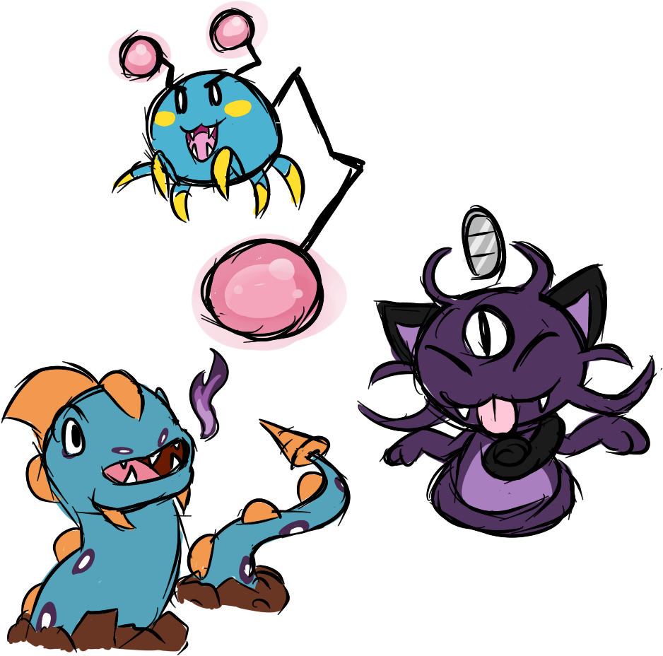 Sort Of Fusions I Use A Random Generator Then Make - Pokémon Clipart (1125x1026), Png Download