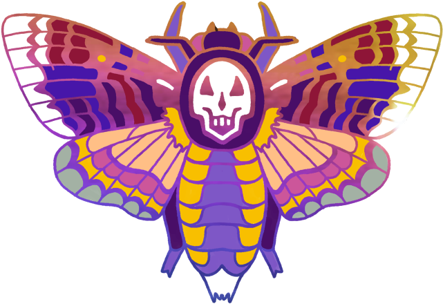 Moth Clipart Tumblr Transparent - Clip Art - Png Download (640x480), Png Download