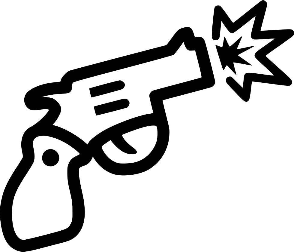 Gun Svg Icon Free - Gun Icon Png Clipart (980x838), Png Download