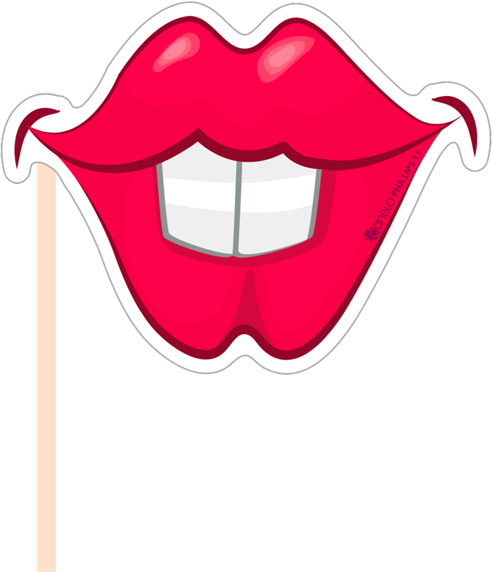 Image Library Download Party Photobooth Figure Lips - Lip Props For Photo Booth Clipart (900x900), Png Download