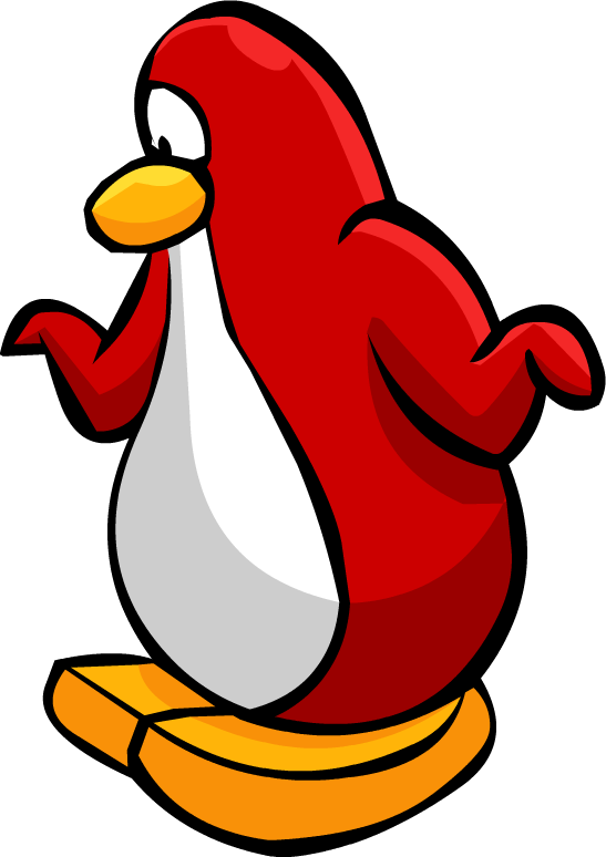 Confused Club Penguin Png - Club Penguin Confused Penguin Clipart (547x774), Png Download