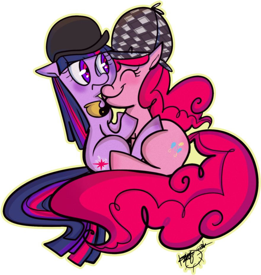 Fetus, Blushing, Bubble Pipe, Deerstalker, Duo, Earth Clipart (927x1024), Png Download