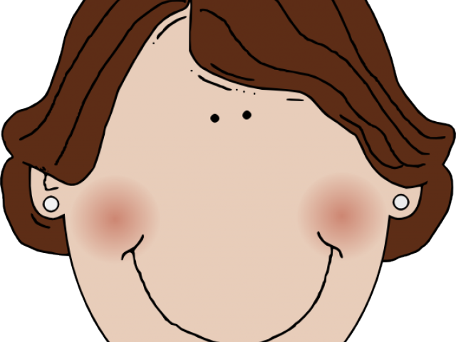 Brunette Clipart Mother - Green Hair Clip Art - Png Download (640x480), Png Download