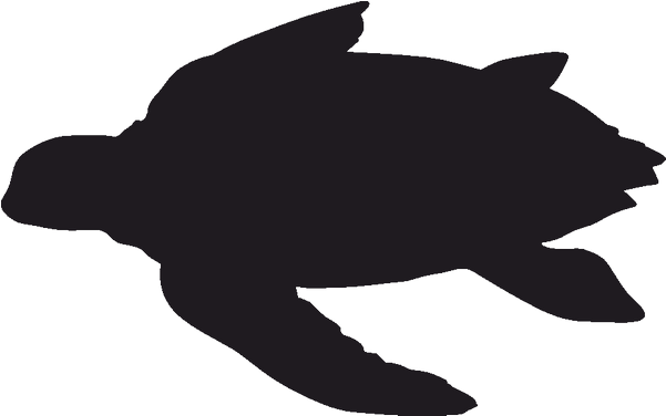 Turtle Clipart Silhouette - Best Gift - Black Sea Turtle S Hoodie/t-shirt/mug Black/navy/pink/white - Png Download (800x800), Png Download