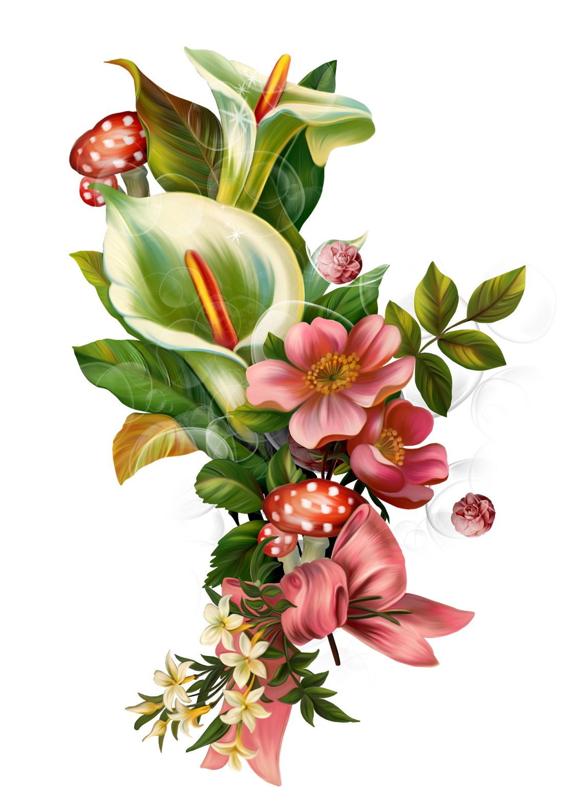 Png Клипарт "vintage Flowers" - Calas Para Sublimar Clipart (1146x1600), Png Download