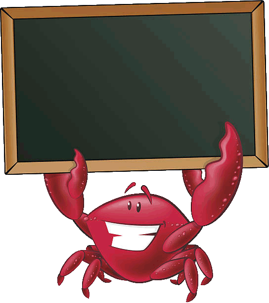 Banner Stock Seafood Clipart Sand Crab - Cartoon Crab - Png Download (544x612), Png Download