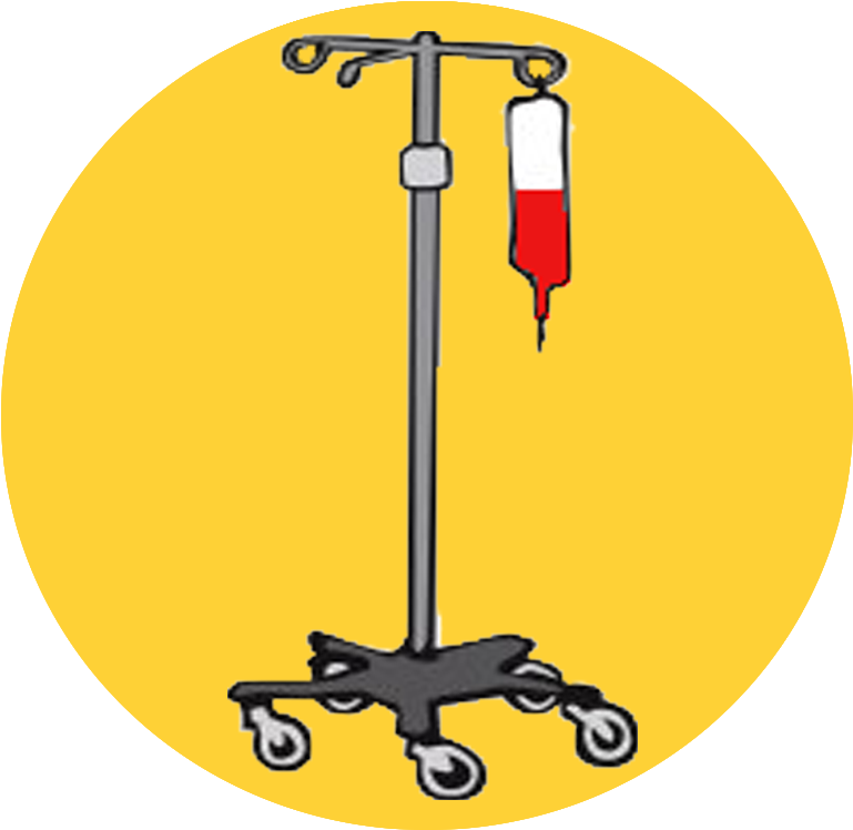 Intravenous Infusion Of Antibiotics, Tpn Or For Hydration Clipart (829x815), Png Download