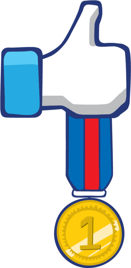 Facebook Thumbs Up Image Clipart - Facebook Clipart - Png Download (468x896), Png Download