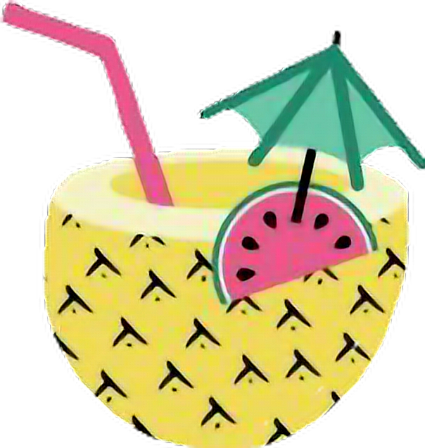 Pineapples Piñacolada Summer Hawaii Drink Tikibar Piña - Flamingo Party Like A Pineapple Photo Booth Props Kit Clipart (604x636), Png Download