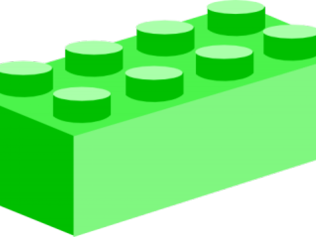 Green Brick Lego Clipart - Png Download (640x480), Png Download