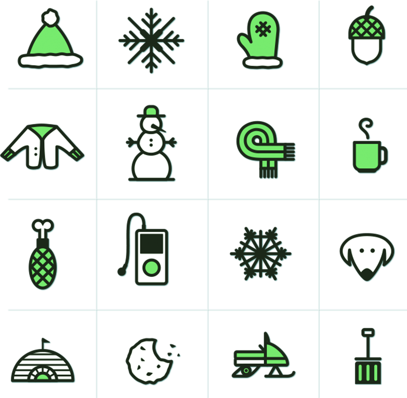 Free Icons Display - Winter Icons Clipart (835x818), Png Download