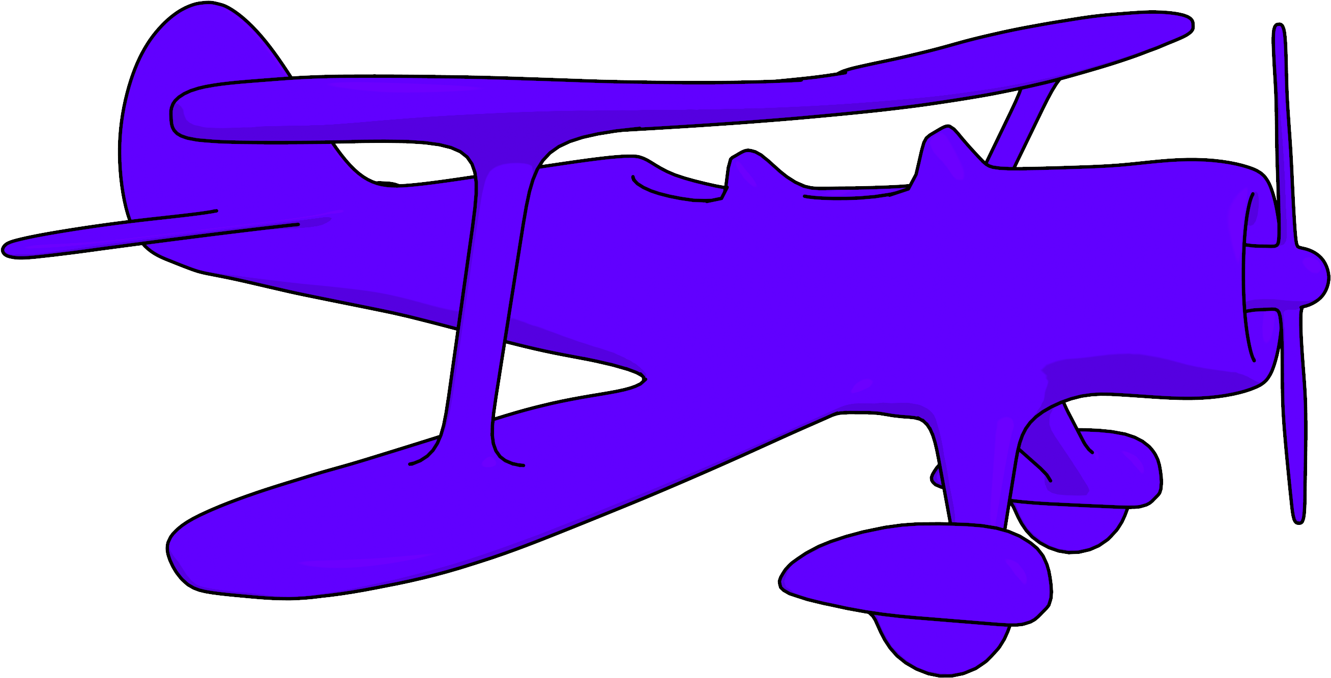 Biplane Clipart Png - Portable Network Graphics Transparent Png (2680x1424), Png Download