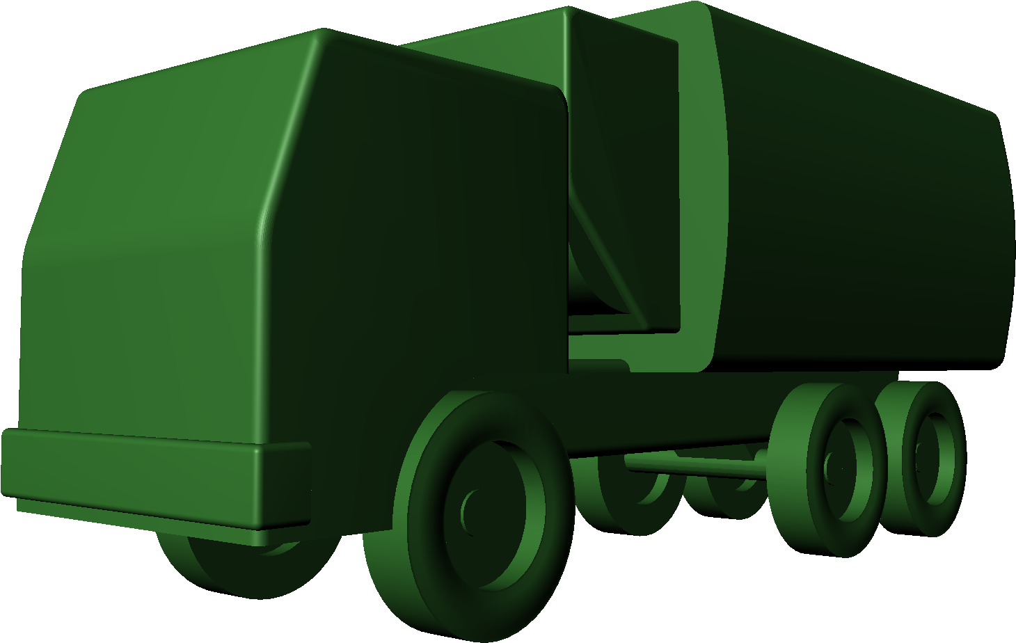 The Garbage - Semi-trailer Truck Clipart (1920x1080), Png Download