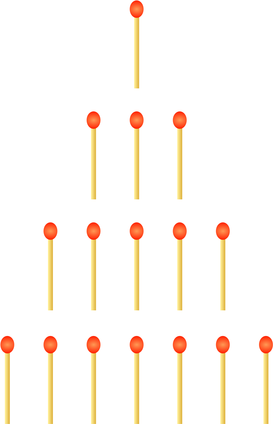 Open - Jeu De Nim Allumettes Clipart (1000x1519), Png Download