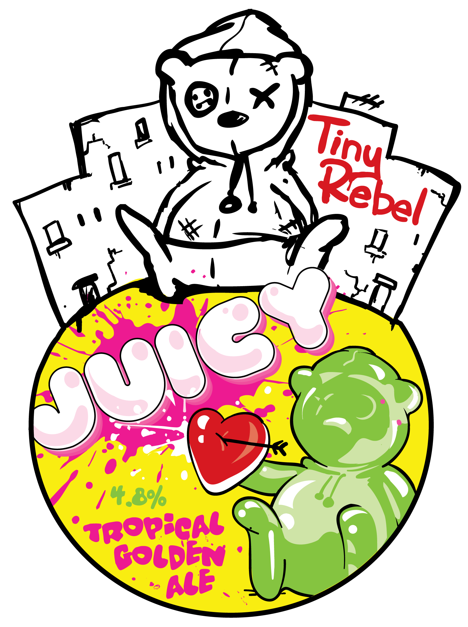 Tiny Rebel Brewery On Twitter - Tiny Rebel Citra Milkshake Clipart (895x1200), Png Download