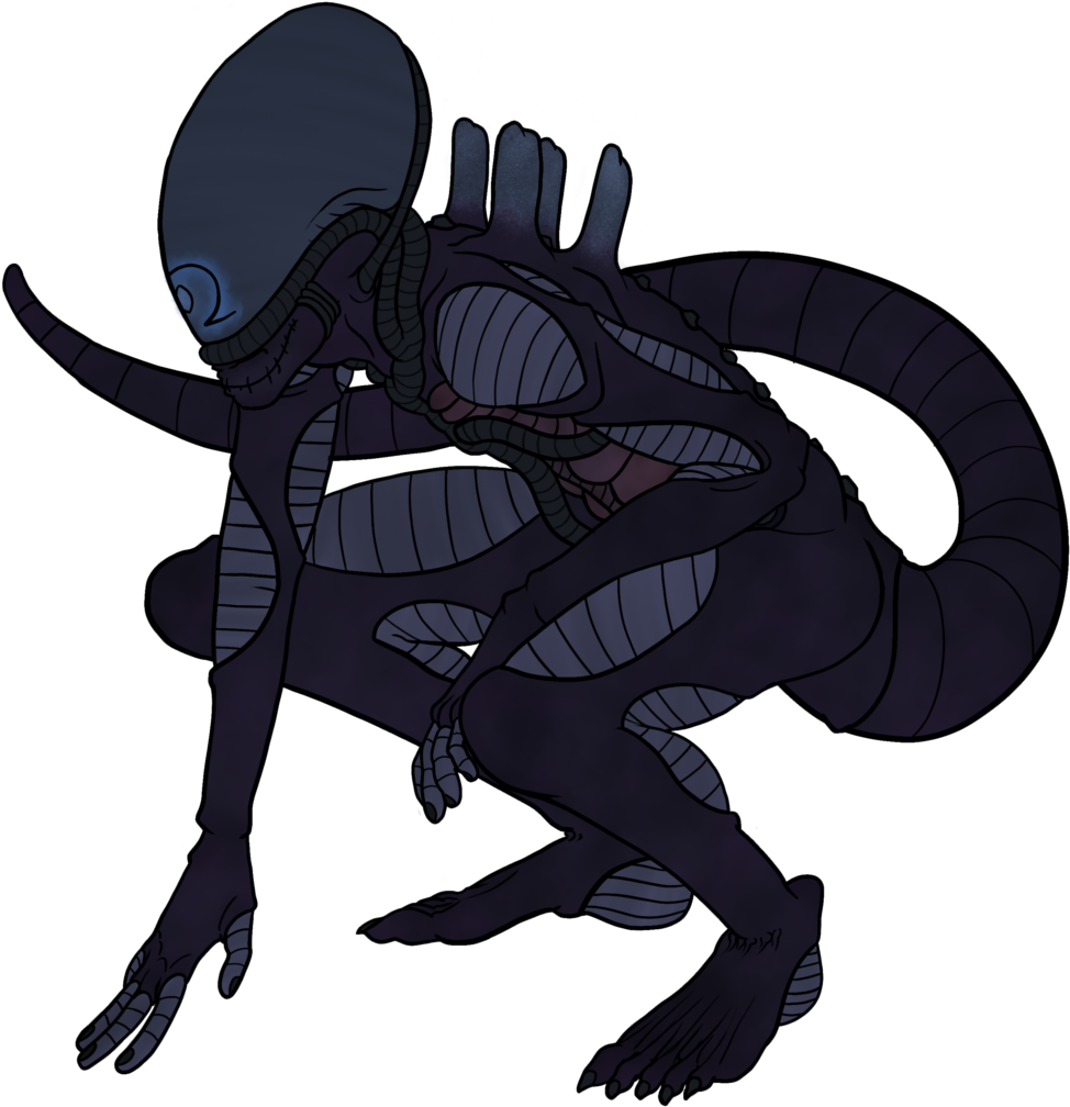 Xeno On The Prowl Clipart (1280x1280), Png Download