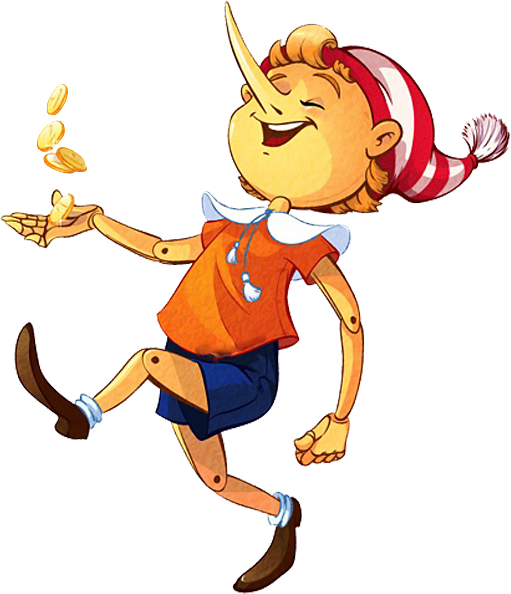 Pinocchio Png - Buratino Png Clipart (1710x1989), Png Download