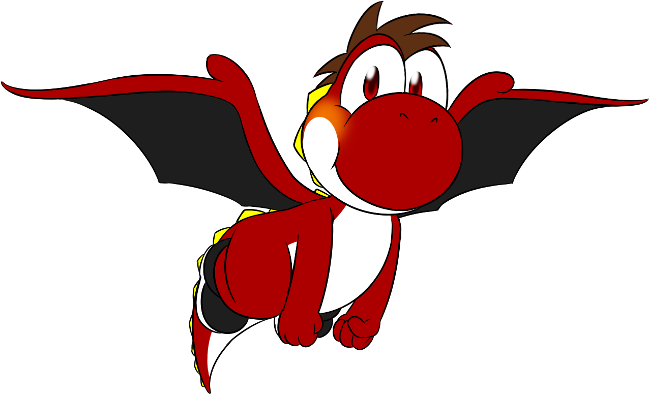 Yoshi-6 - Blaze - Cartoon Clipart (1331x862), Png Download