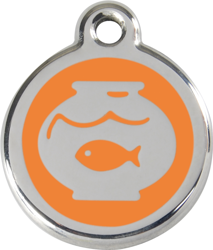 Cats Fish Bowl Orange - Red Dingo Fish Bowl Pet Id Dog Tags - Light Blue In Clipart (800x800), Png Download