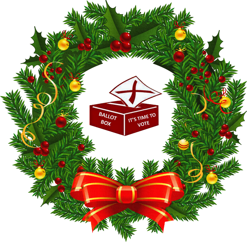 Wreath-vote - Wreath Png Clipart (800x783), Png Download